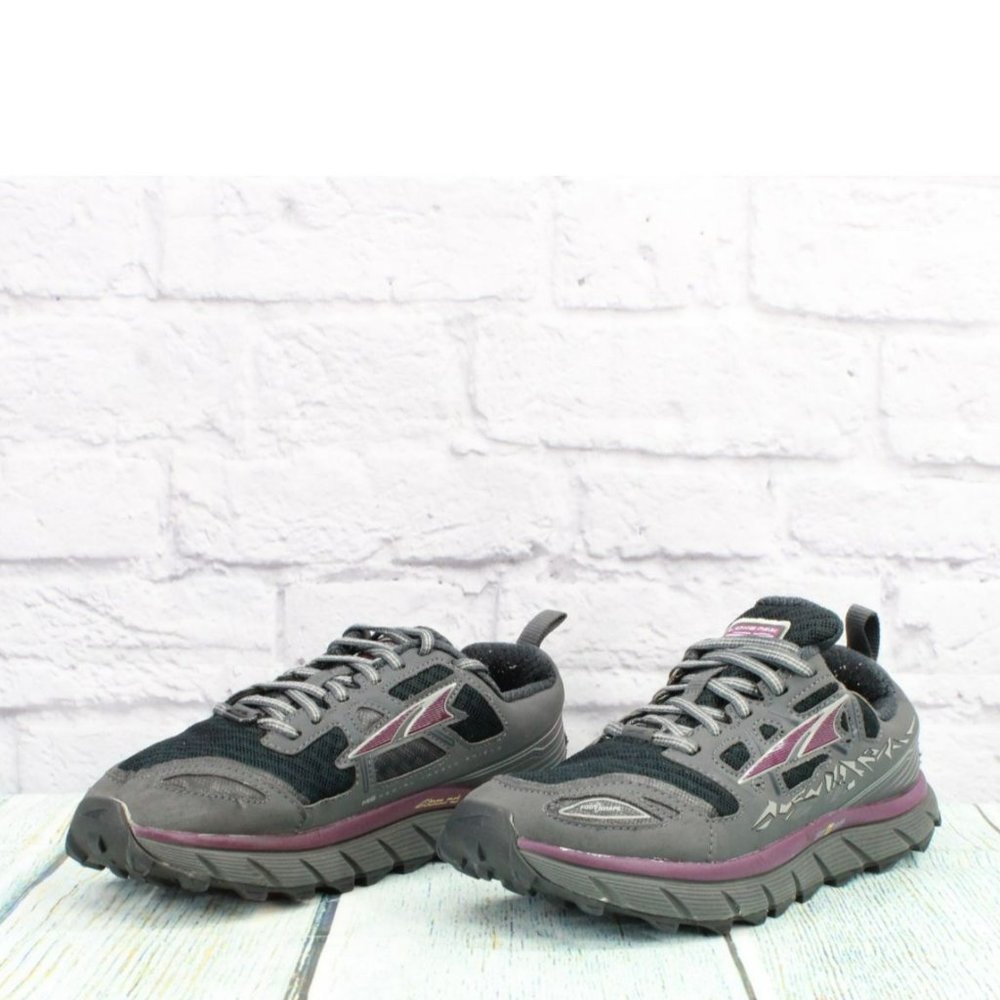 Altra Lone Peak 3.0 Gray Mesh Lace Up Low Top Trail Sneakers Shoes Size 7.5 - Picture 2 of 9